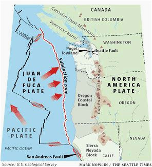 Oregon Earthquake Fault Lines Map oregon Fault Line Map Secretmuseum