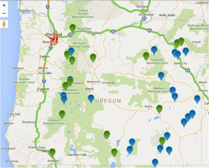 Oregon Hot Springs Map oregon Hot Springs Map oregon Discovery