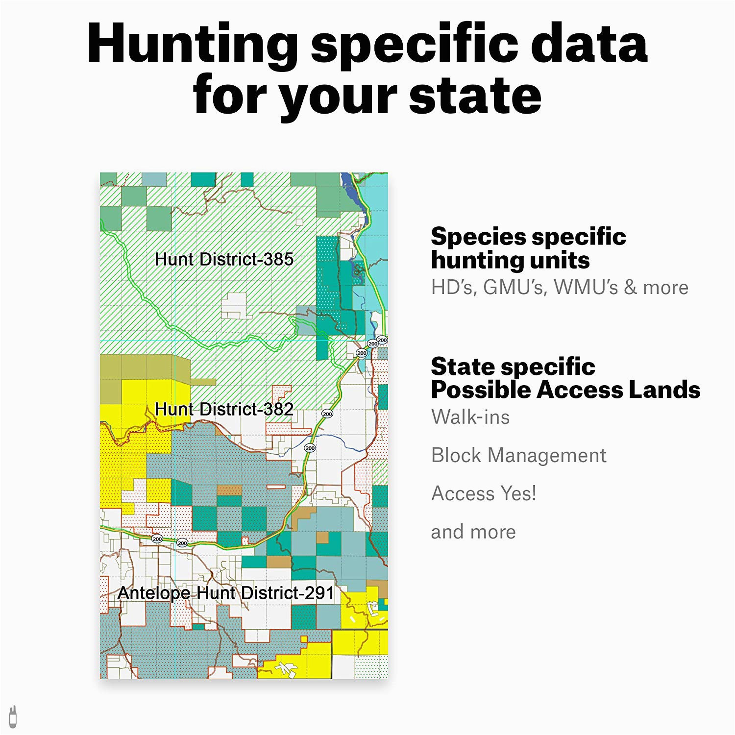 Oregon Hunting Access Map Amazon Com oregon Hunting Maps Onx Hunt Chip for Garmin Gps