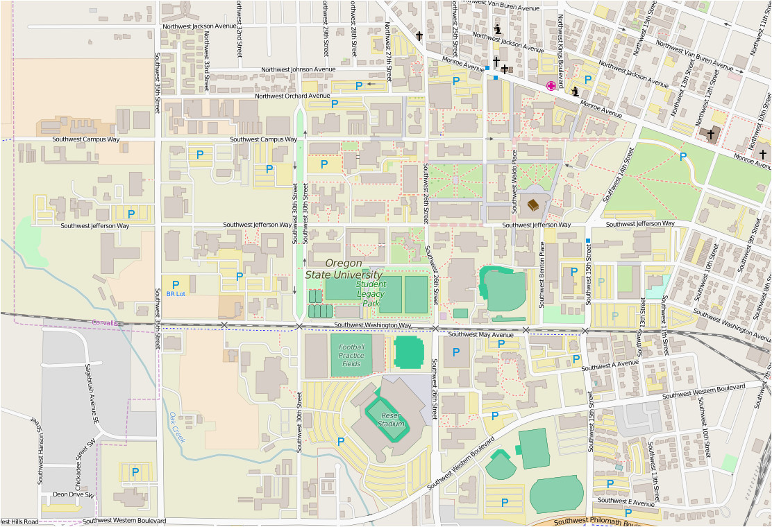 Oregon State University Campus Map oregon State Campus Map Secretmuseum