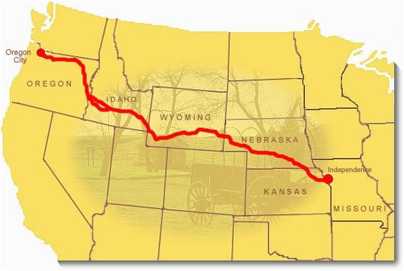 Oregon Trail Interactive Map Maps oregon National Historic Trail U S National Park Service