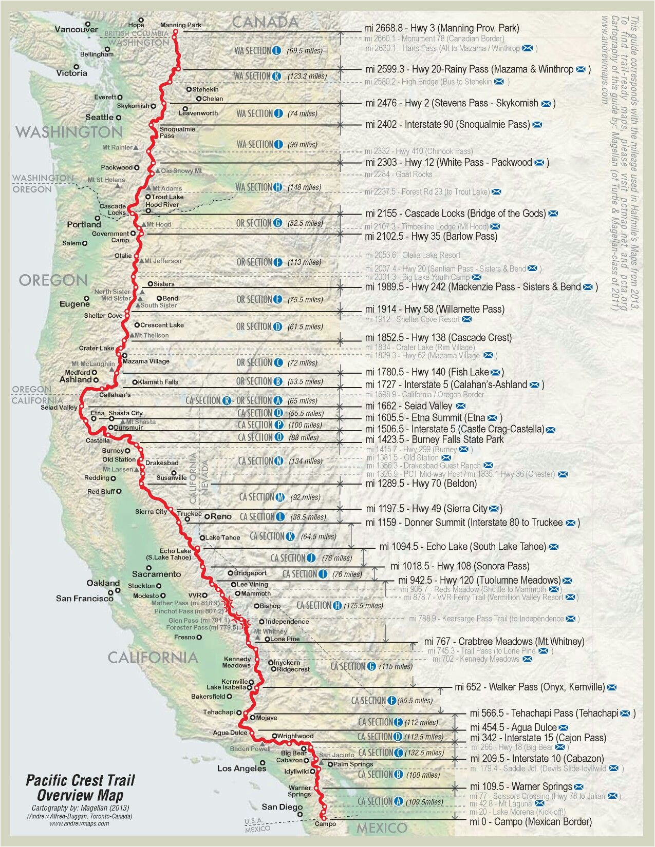 Pacific Crest Trail oregon Map Pin by Matthew Paulson On Pacific Crest Trail Thru Hiking Hiking