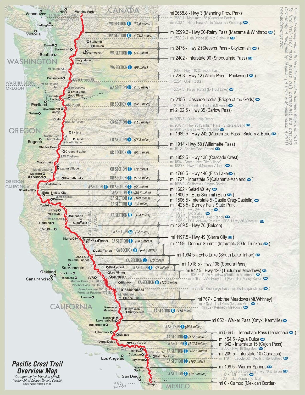 Pct Map oregon Pacific Crest Trail Map oregon Pin by Matthew Paulson On Pacific