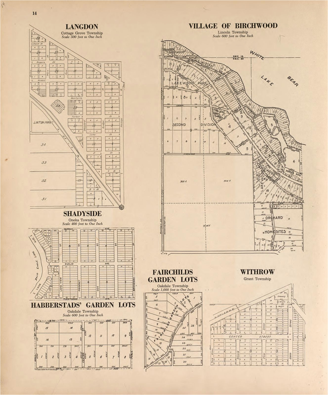 Plat Maps Minnesota Plat Book Of Washington County Minnesota Showing township Plats