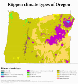 Rainfall Map oregon Climate Of oregon Revolvy