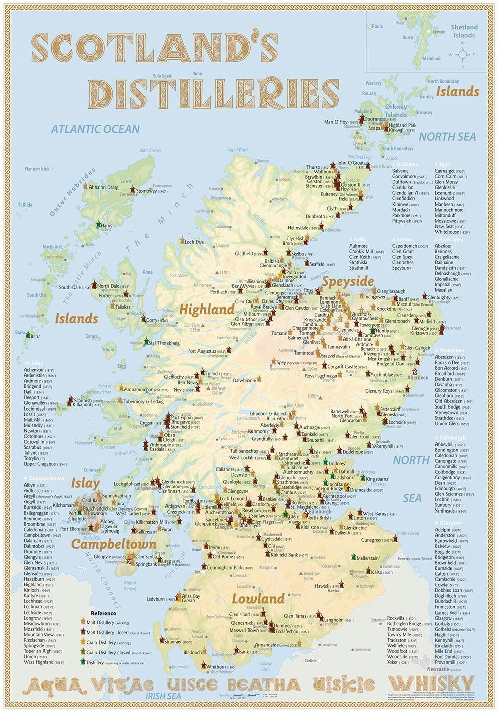 Tennessee Distillery Map Scotland S Distilleries Map 3rd Edition A 2013 A Poster with All