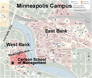 University Of Minnesota Parking Map Misrc Directions Parking