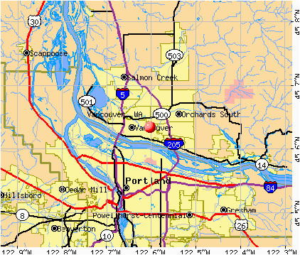 Vancouver oregon Map Unique Vancouver Washington Map Bressiemusic