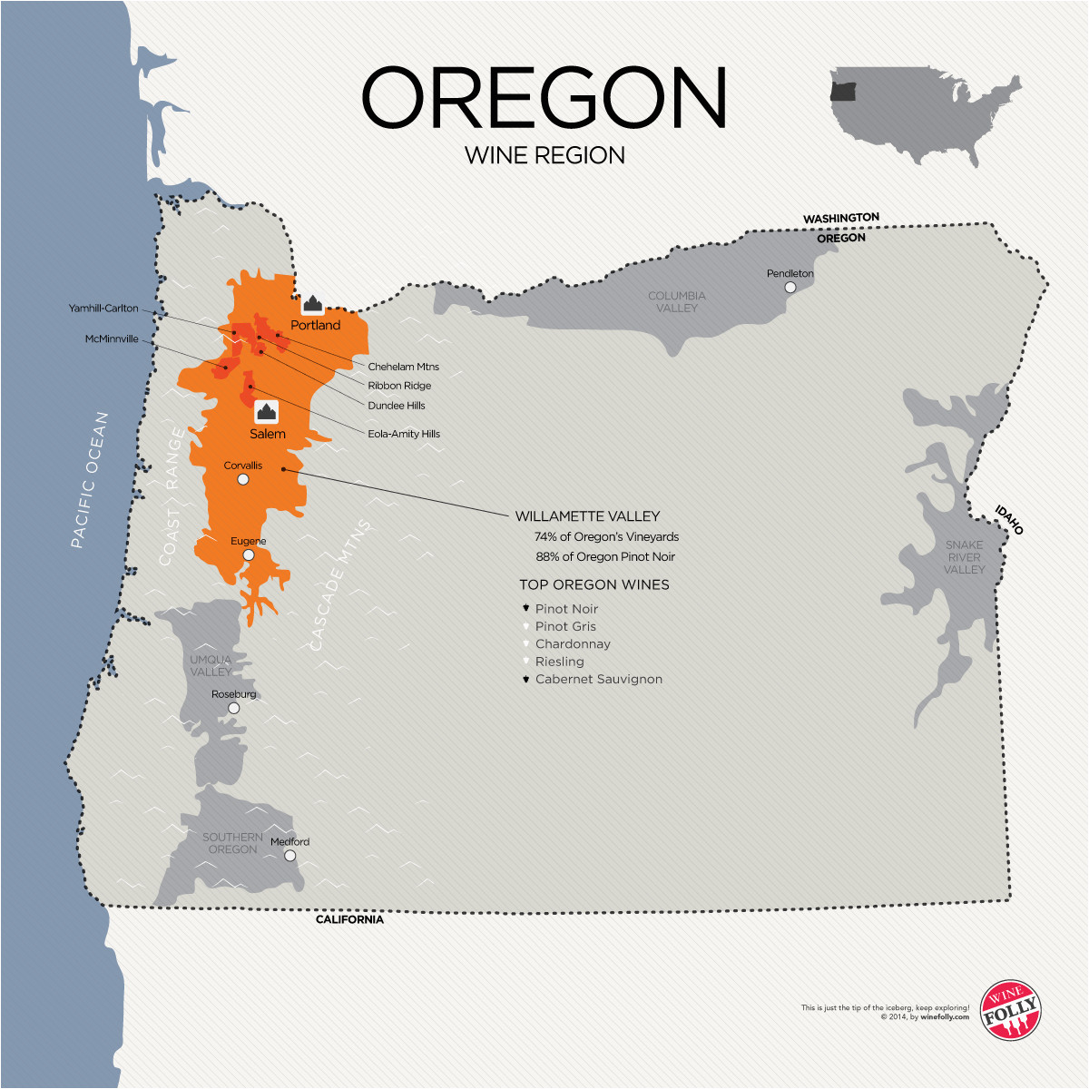 Wineries oregon Map A Guide to Learning oregon Pinot Noir the Big Trip oregon Pinot
