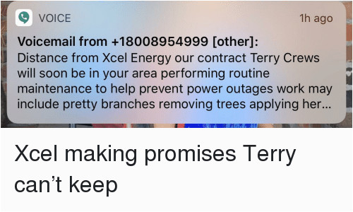 Xcel Energy Outage Map Minnesota Voice 1h Ago Voicemail From 18008954999 Other Distance From Xcel