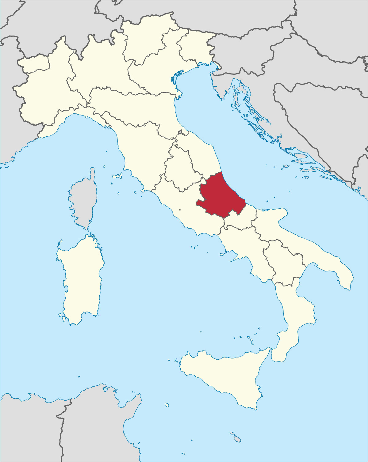 Abruzzi Italy Map Abruzzo Wikipedia