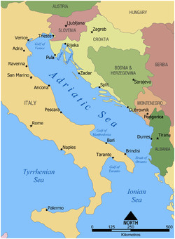 Adriatic Coast Italy Map Adriatic Sea Wikipedia