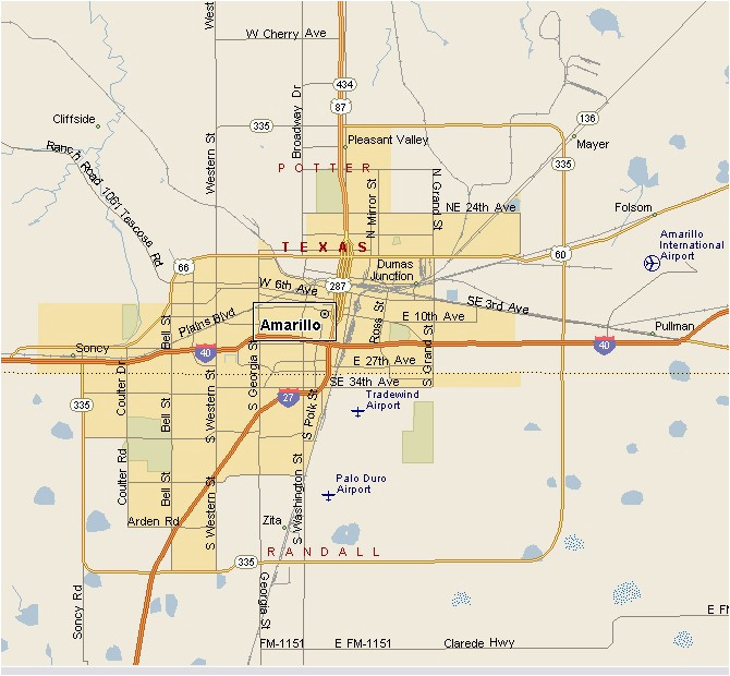 Amarillo Tx Map Of Texas where is Amarillo Texas On the Map Business Ideas 2013