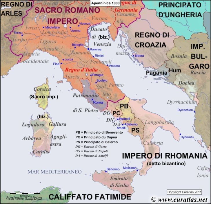 Apennines Italy Map Map Of the Apennine Peninsula In the Year 1000 World