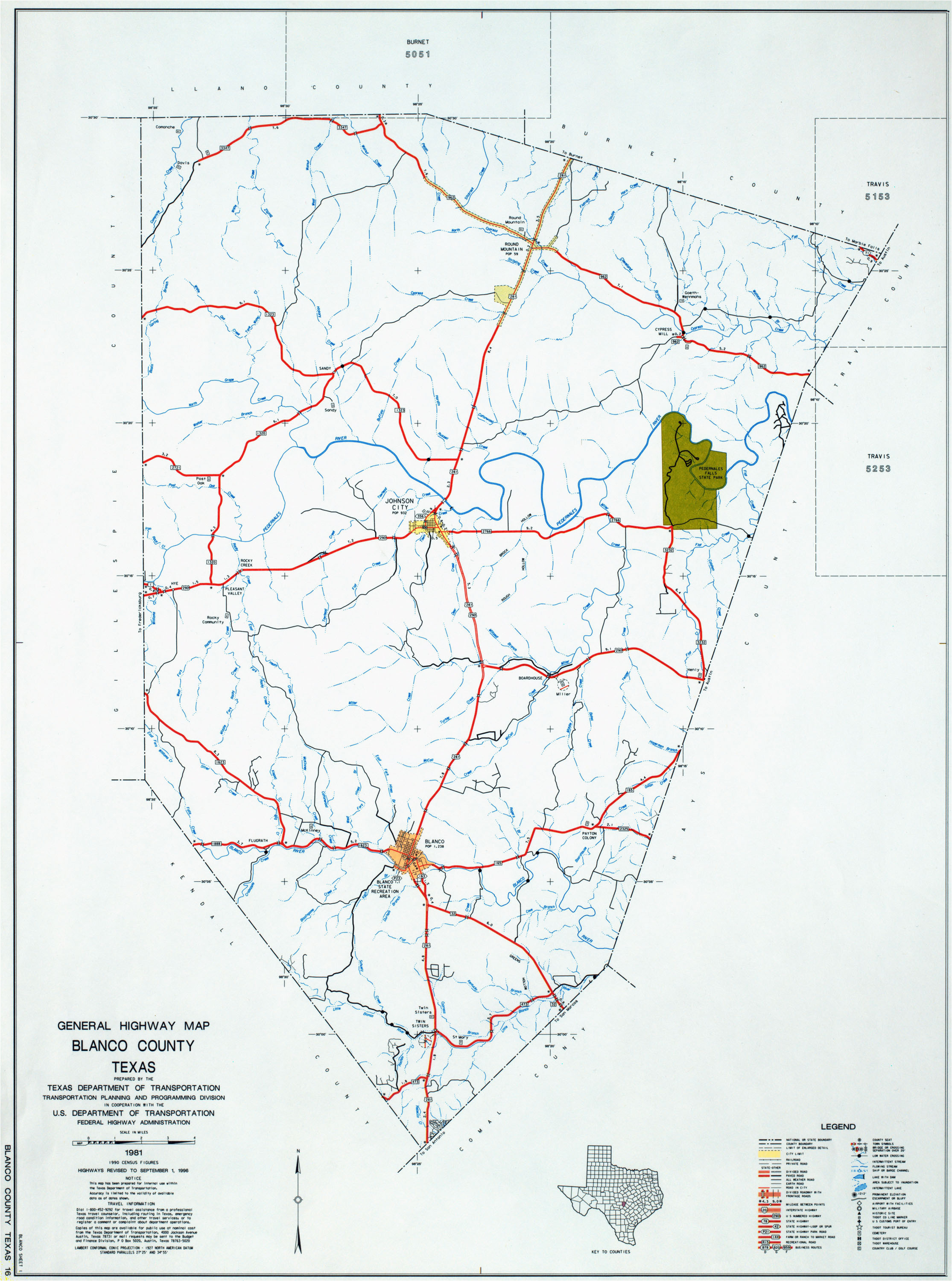 Blanco County Texas Map Texas County Highway Maps Browse Perry Castaa Eda Map Collection