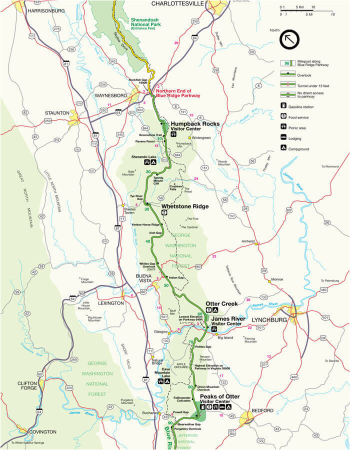 Blue Ridge Texas Map Blue Ridge Parkway Maps