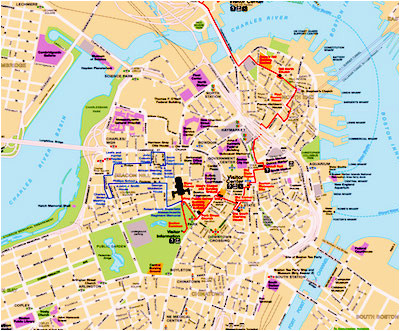 Boston Little Italy Map Best Boston Map for Visitors Free Sightseeing Map Boston