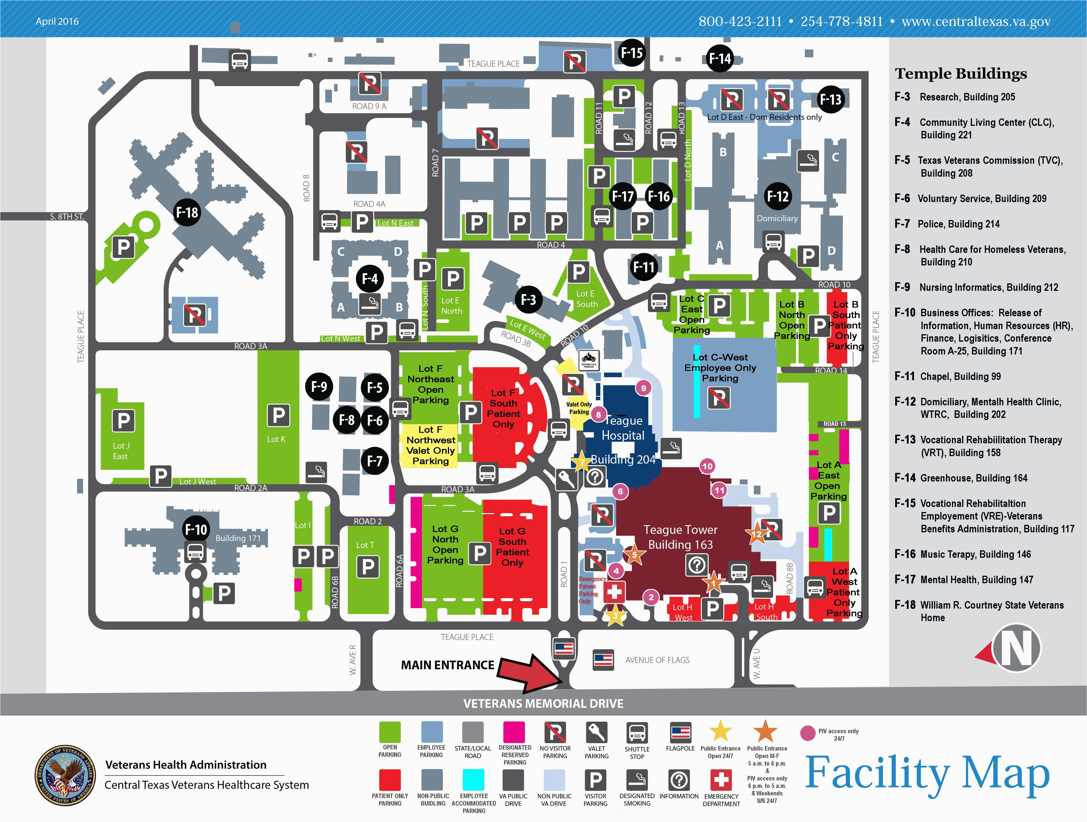Central Texas College Map Facility Maps Central Texas Veterans Health Care System