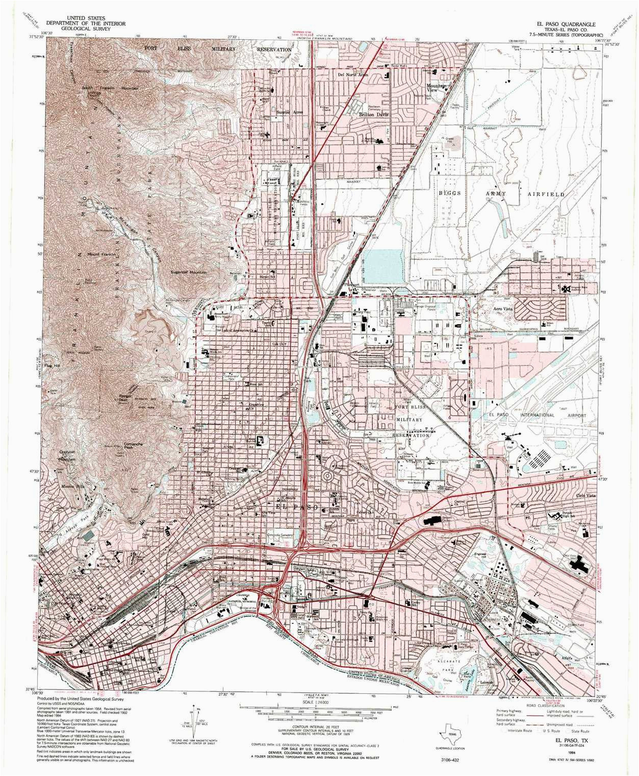 Clint Texas Map El Paso topographic Map Tx Usgs topo Quad 31106g4