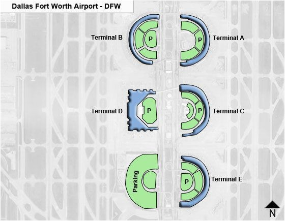 Dallas Texas Airport Map Dallas fort Worth Dfw Airport Terminal Map