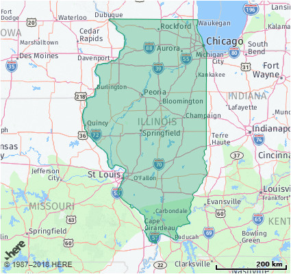 East Tennessee Zip Code Map Listing Of All Zip Codes In the State Of Illinois