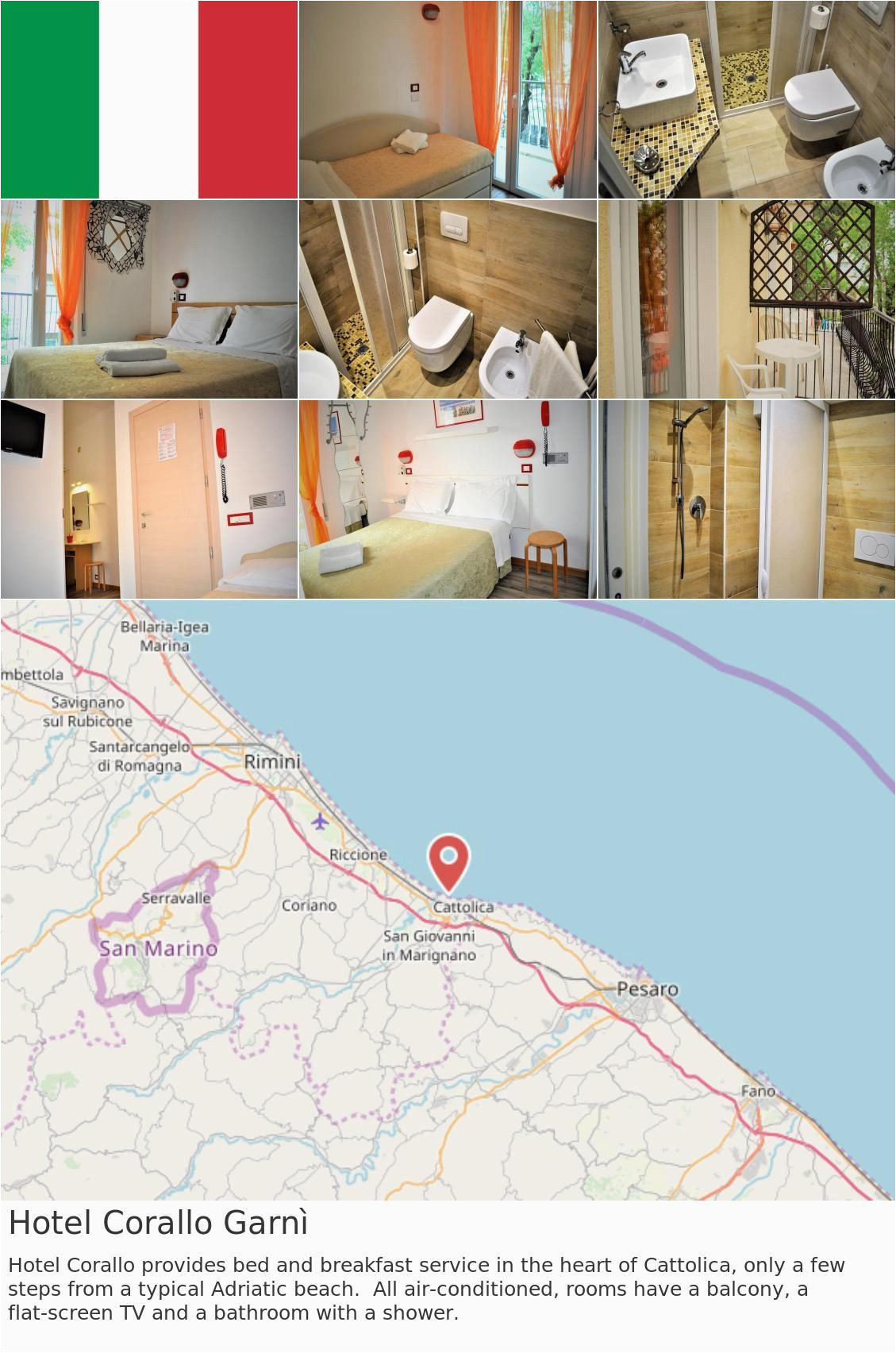 Fano Italy Map Europe Italy Cattolica Hotel Corallo Garna Hotel Corallo Provides