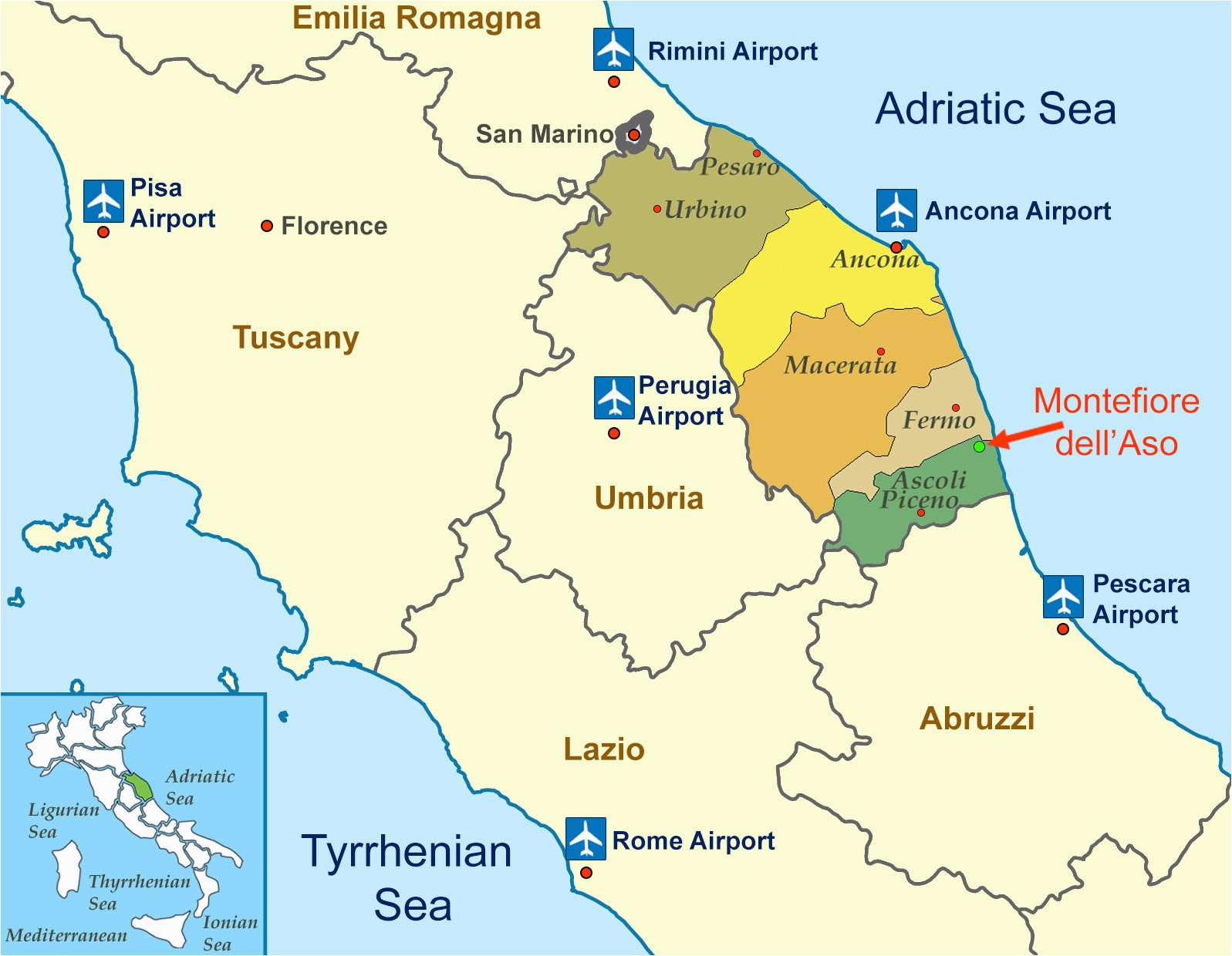 Fermo Italy Map Location Of Montefiore Dell aso Province ascoli Piceno Capital Of