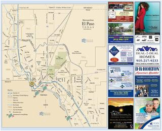 Fort Bliss Texas Map 2016 El Paso fort Bliss Map by Mesa Publishing Corp Blue Sky