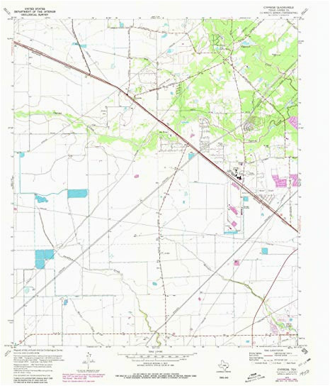 Geographic Id Map Texas Amazon Com Yellowmaps Cypress Tx topo Map 1 24000 Scale 7 5 X