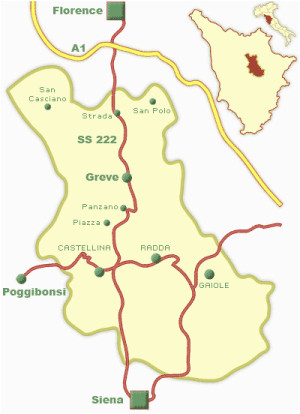 Greve Italy Map Explore Tuscany S Famous Chianti Wine areas with Tastings and tours