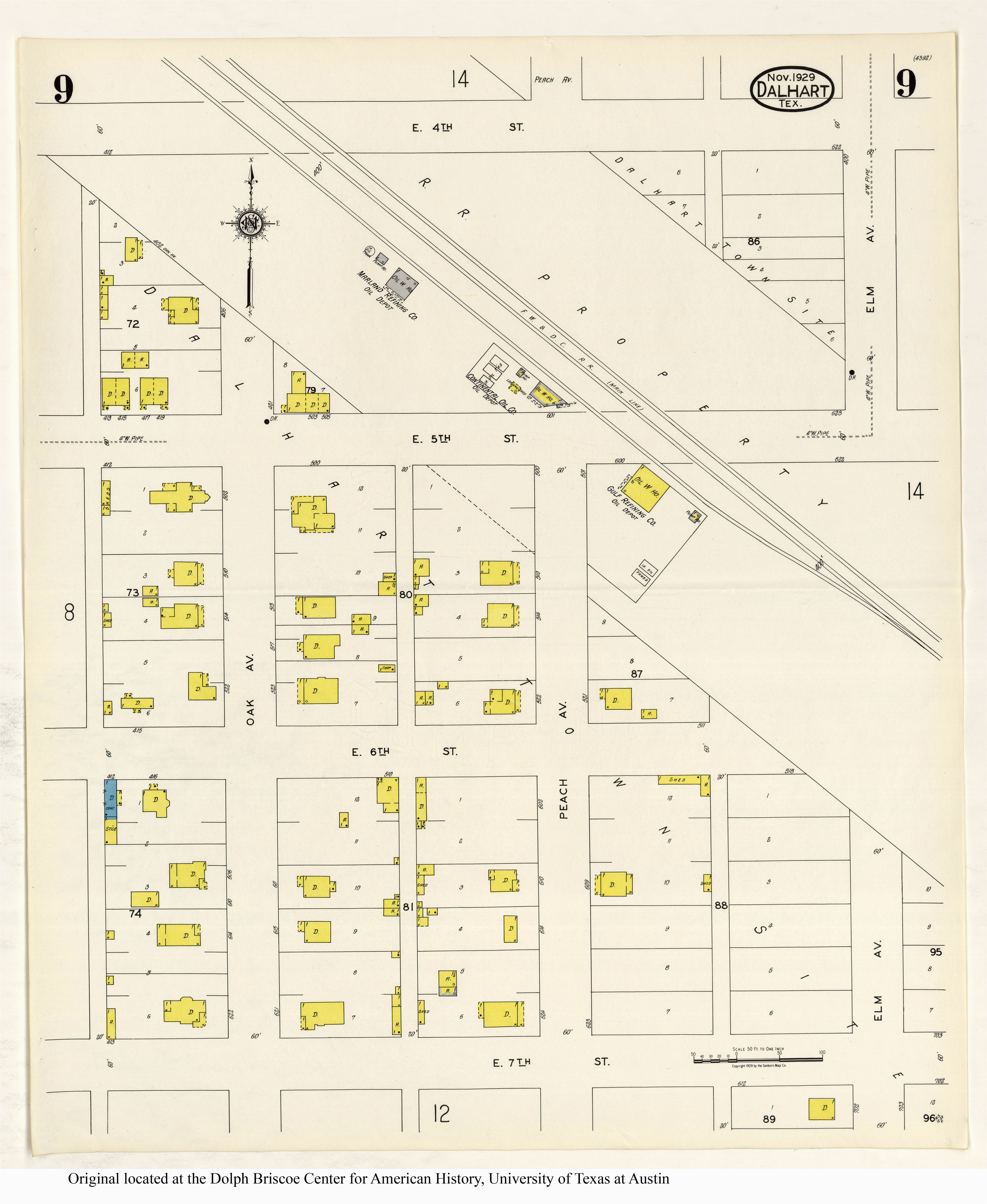 Highland Park Texas Map Sanborn Maps Of Texas Perry Castaa Eda Map Collection Ut Library