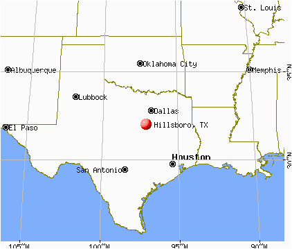 Hillsboro Texas Map Hillsboro Map