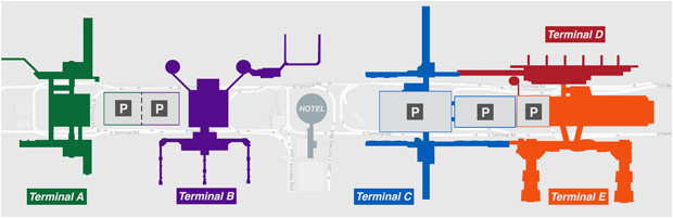 Houston Texas Airport Map Houston Airport Iah Terminal B