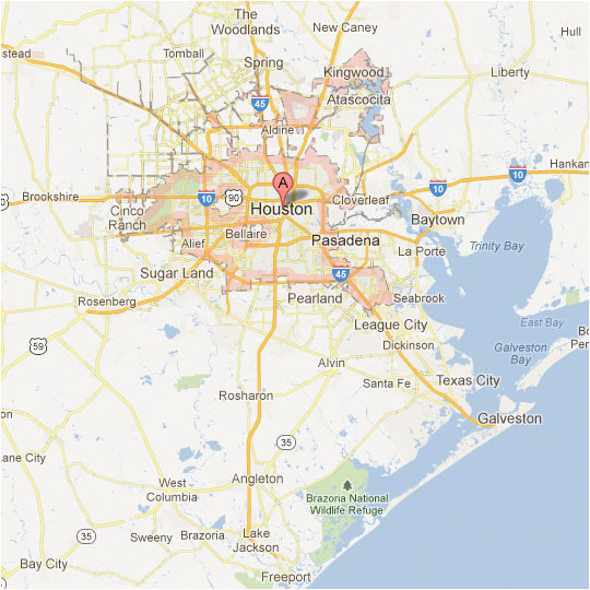 Houston Texas Map and Surrounding areas Texas Maps tour Texas