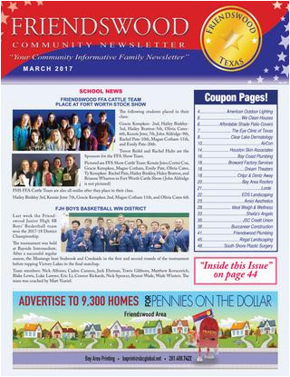 Iola Texas Map Friendswood Community Newsletter by Digital Publisher issuu