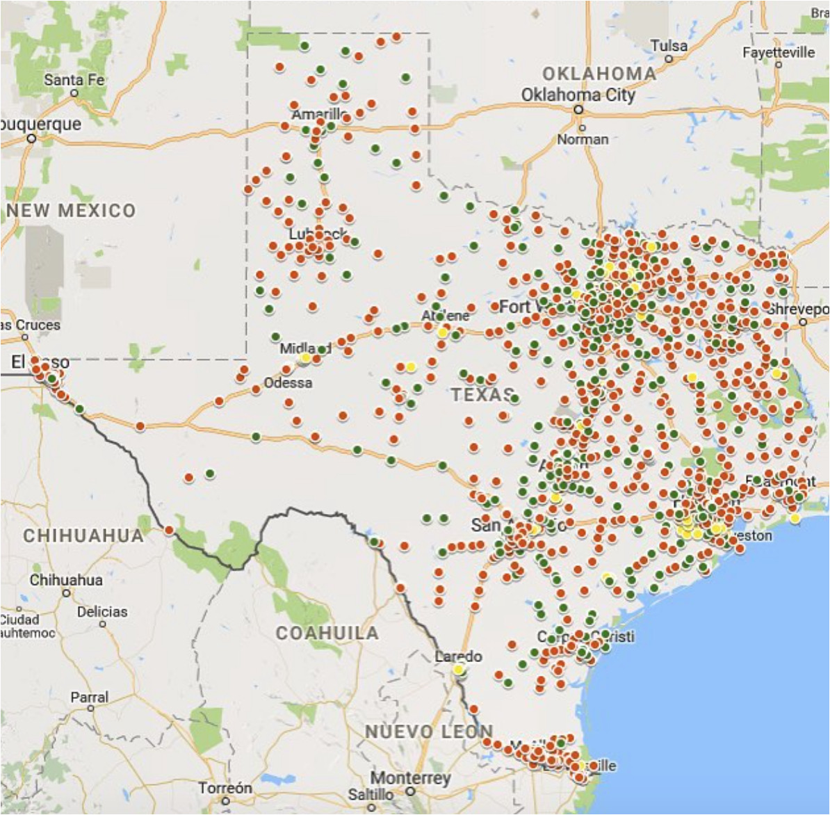 La Feria Texas Map Report Shows Texas High Schools Not Encouraging Voter Registration