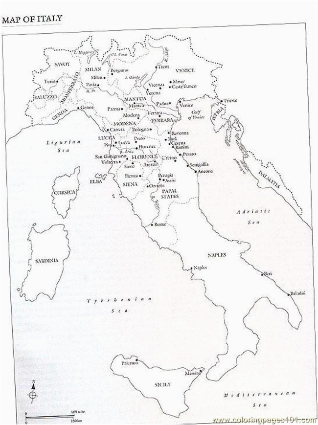 Labelled Map Of Italy Italy Map Coloring Page Free Printable Coloring Pages Little