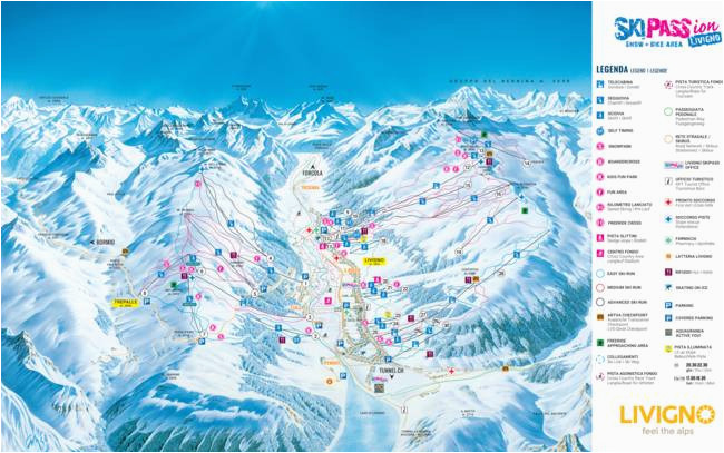 Livigno Italy Map Cassana