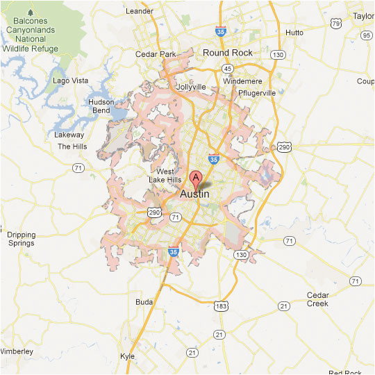 Map Of Austin Texas and Surrounding area Texas Maps tour Texas