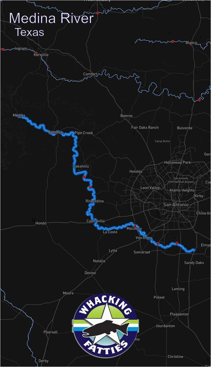 Map Of Bulverde Texas Medina River Fishing Report Texas Fishing Reports Fishing Report