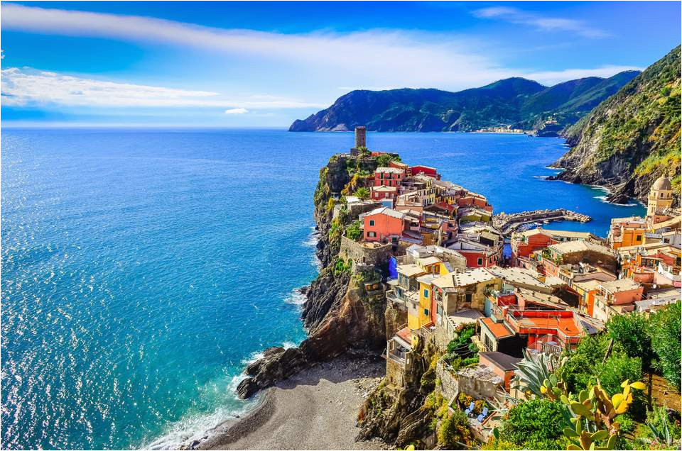 Map Of Cinque Terre Italy with Cities Italian Riviera tourist Map and Guide