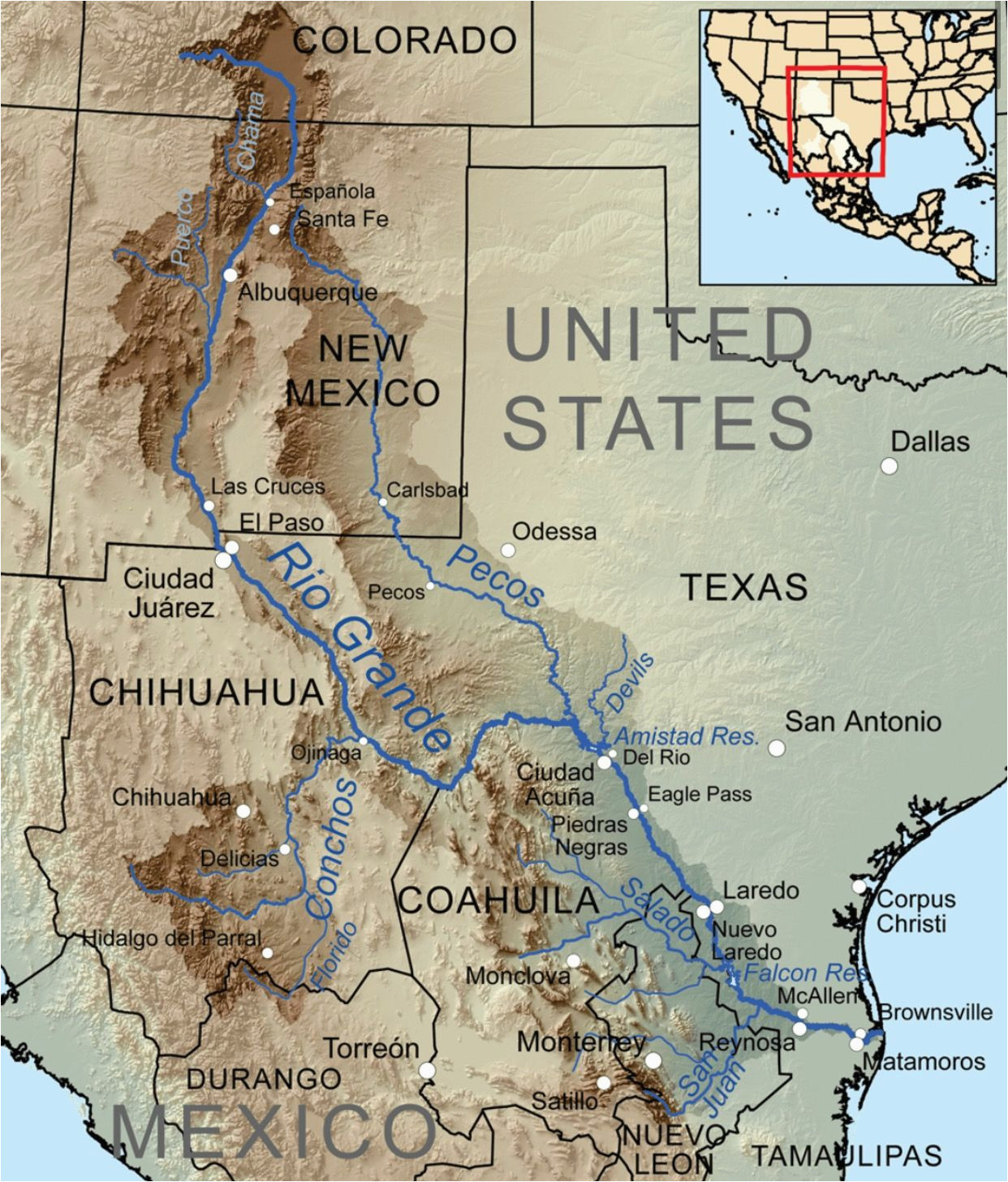 Map Of Eagle Pass Texas Pecos and Rio Grand River Systems Dr Prepper A Pecos River