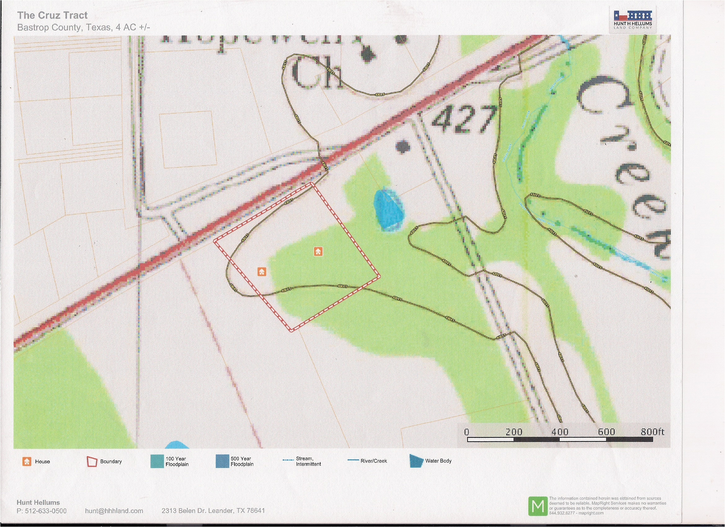 Map Of Elgin Texas the Cruz Tract