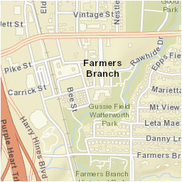 Map Of Farmers Branch Texas Usps Coma Location Details