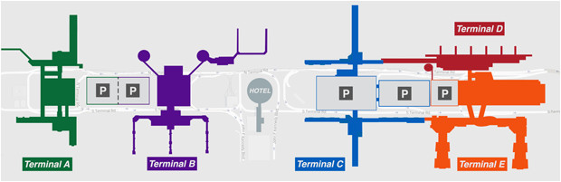 Map Of George Bush Intercontinental Airport Houston Texas Houston Airport Iah Terminal B