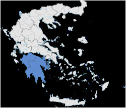 Map Of Italy and Greece area Peloponnese Wikipedia