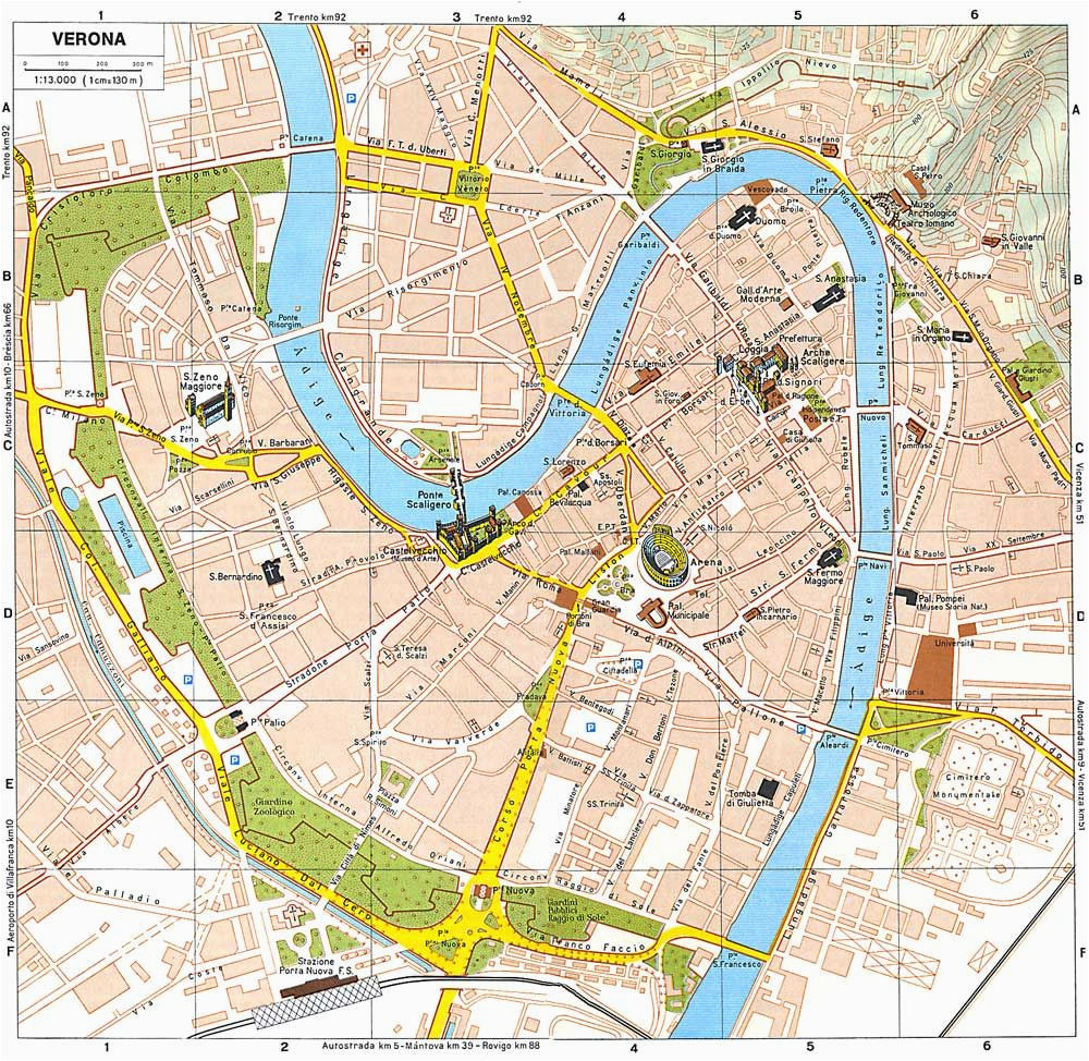 Map Of Italy for tourists Verona tourist Map Italy Ciao Bella Verona Italy Verona Map