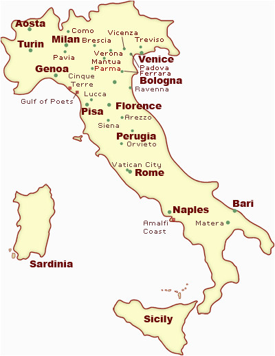 Map Of Italy Major Cities What are the 20 Regions Of Italy In 2019 Italy Trip Italy