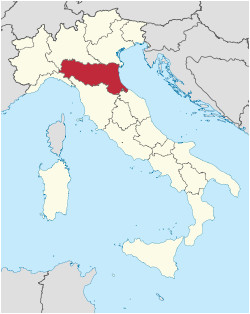 Map Of Italy Showing Bologna Emilia Romagna Wikipedia