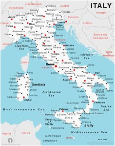 Map Of Italy Showing Major Cities Regions Of Italy E E Map Of Italy Regions Italy Map Italy Travel